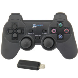 Freedom 2.4G Wireless Vibration Controller Gaming Joystick Gamepad Joypad per PC | PS2 | PS3