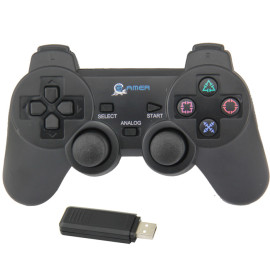 libertad 2.4G inalámbrico vibración controlador juego Joystick Gamepad Joypad para PC | ps2 | ps3