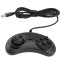 Black-Wired USB 6 Button Joypad Handle Controller for SEGA Genesis MD2 SR