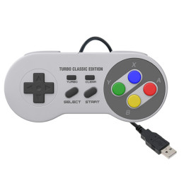 SNES Game Controller-2 Pack, Retro USB Super Nintendo Gamepad Joystick Joypad Gamestick für Windows PC MAC Linux Android Raspberry Pi 3 Steam Sega Genesis Higan