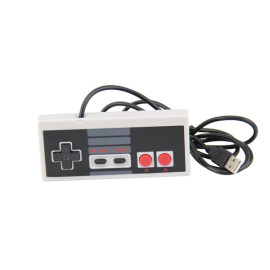 Controlador con cable USB clásico de 5.8 pies para juegos NES, Retro Game Pad Joystick Raspberry Pi Gamepad para Windows PC Mac Linux RetroPie NES Emulators