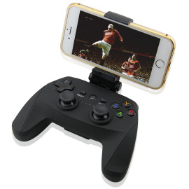 Manette de jeu sans fil Bluetooth 3.0 avec support de support de téléphone pour Android Smartphone Tablet PC, contrôleur de jeu portable USB Joystick Joypad pour PS3