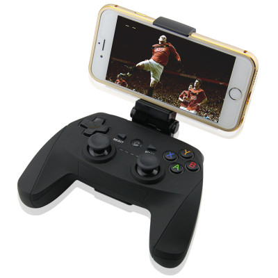 Kabelloses Bluetooth 3.0 Gamepad mit Handyhalterung für Android Smartphone Tablet PC, USB Handheld Game Controller Joystick Joypad für PS3