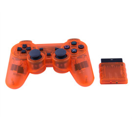 Controlador inalámbrico Game Pad Joystick Gamepad Dual Vibration Double Controllers Turbo Clear y Auto Function con CD gratis para PS1 PS2 PS3 Consolas PC WIN98 ME 2000 XP VISTA WIN7 Juegos de computadora -Crystal Five Colors