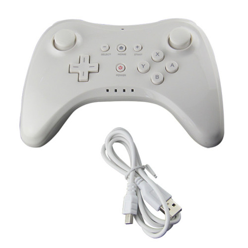 Wii U Pro Controller - Gamepad de controlador analógico dual Bluetooth recargable inalámbrico para Nintendo Wii U con cable de carga USB Tres colores