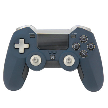 PS4 Elite Controller, 2018 Gamefun Gamepad inalámbrico actualizado para Sony PlayStation4, Dual Vibration Game Holder Joypad con panel táctil sensible, ThumbSticks intercambiables Joystick Grips Paddles-blue