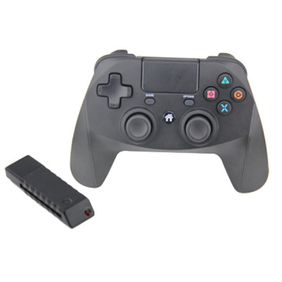 PS4コントローラー、ワイヤレスBluetoothゲームパッドDualShock 4コントローラー、PlayStation 4用タッチパネルジョイパッド、デュアル振動ゲームリモコンジョイスティック付き