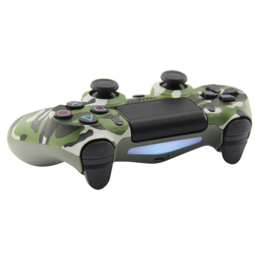 Controlador inalámbrico Bluetooth para PS4 Vibration Joystick Gamepad Controlador de juego PS4 (camuflaje verde militar) Versión de EE. UU. Embalaje