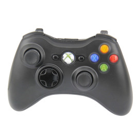 Manette de jeu sans fil pour une utilisation avec Microsoft Xbox 360 (noir)