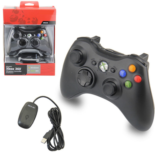 Controlador inalámbrico Game Pad para usar con Microsoft Xbox 360 (negro)