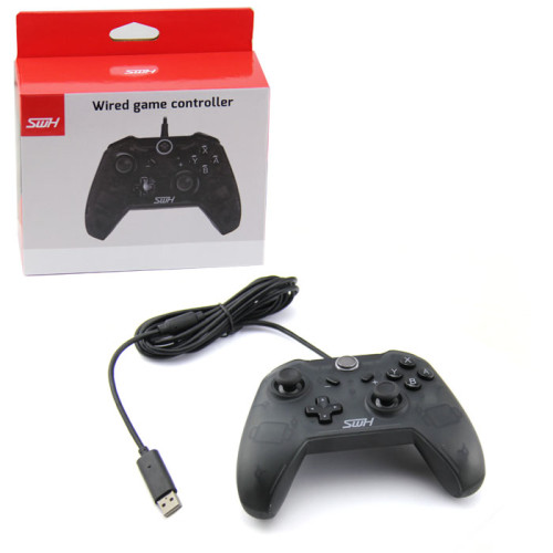 Manette de jeu filaire pour Nintendo Switch, manette de jeu de qualité supérieure - Meilleure manette de jeu USB PC pour Nintendo Switch deux couleurs