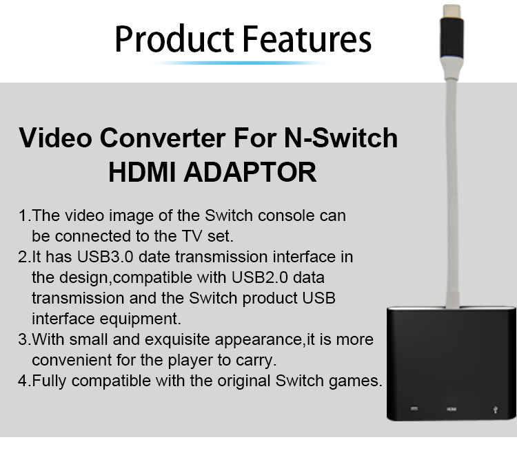 Adaptateur HDMI N-Switch, convertisseur vidéo pour adaptateur HDMI N-Switch