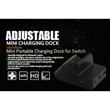 Mini Portable Charger Charging Dock Station for Nintendo Switch
