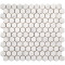1''x1'' Bianco White Carrara Hexagon Polished Marble Mosaic