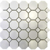 White Octagon Porcelain Mosaic Tile