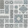 ink jet fabric effect glass Mosaic Tile