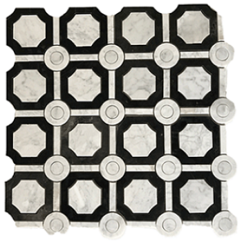 Fashion Water Jet Marble Tile,polished
