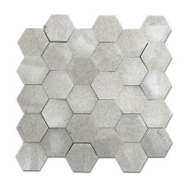 12''x 12'' Seamless Hexagon Marble Mosaic Tile