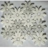 Carrara White&Thassos White Flower Marble Mosaic