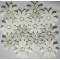 Carrara White&Thassos White Flower Marble Mosaic