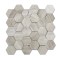 12''x 12'' White Oak Hexagon Marble Mosaic,Seamless