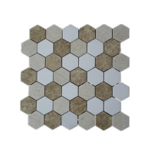 Mutil color  Hex 2'x2' Marble Mosaic