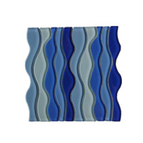 warterjet blue wave mosaic tile