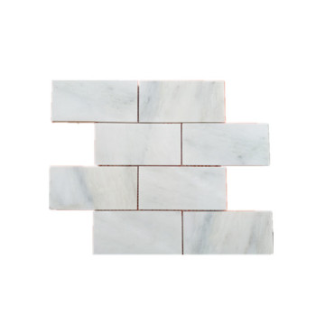 subway style marble tile
