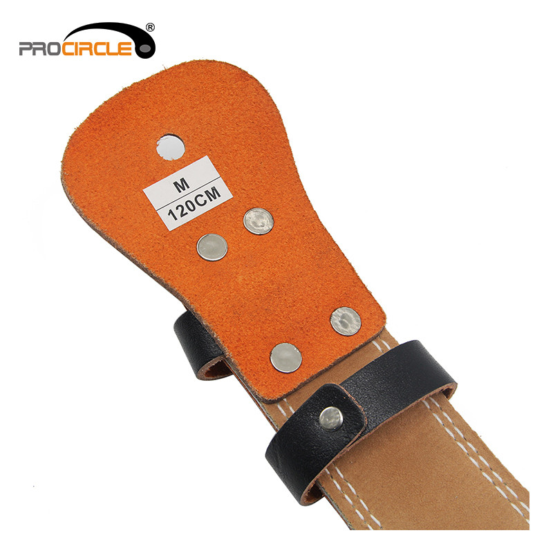 details of weightlifting leather belt