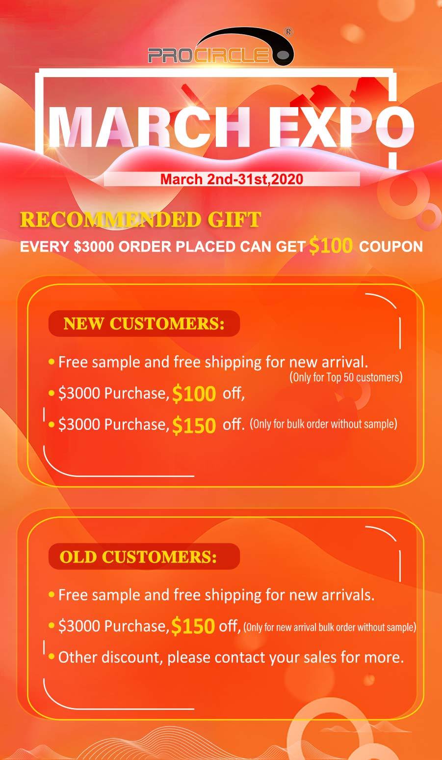 March season discount details