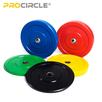ProCircleフィットネスウェイトリフティングトレーニングPU Hi Tempバーベルバンパープレートセット販売