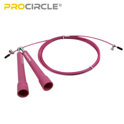 ProCircle PVC Speed Rope Jump Rope for Weight Loss - Pink