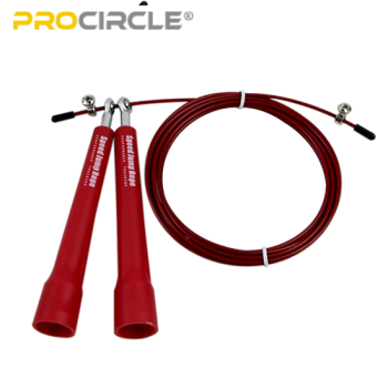 ProCircle PVC Speed Cable Rope Jump Rope Cardio Exercise-Red
