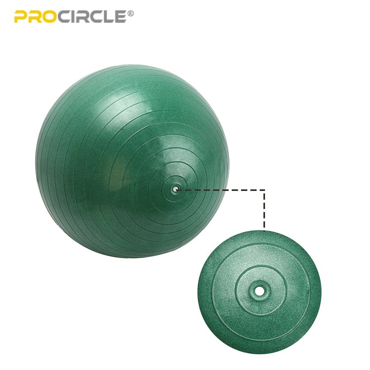 ejercicio de pelota de yoga
