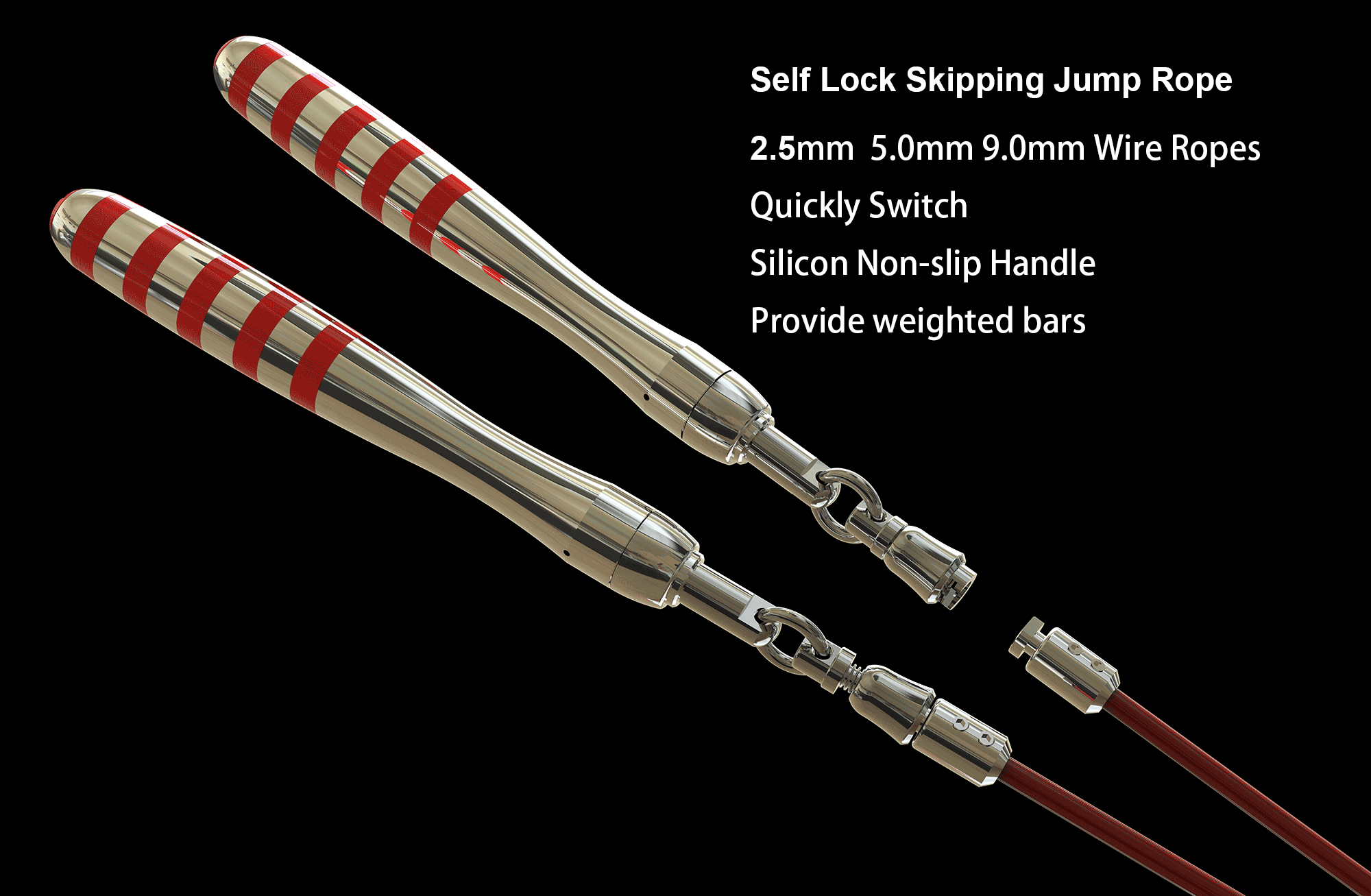 self locking jump rope