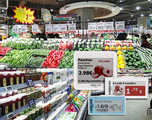 Etiquetas de precios digitales NFC