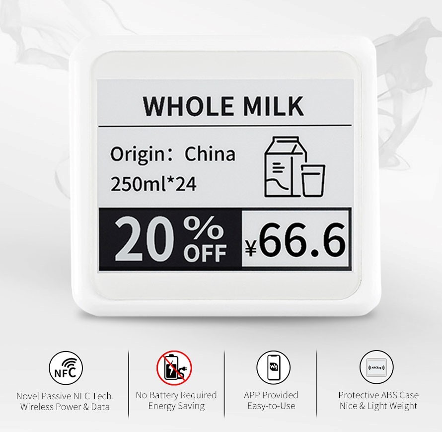 Sertag 4.2 inch NFC Digital Price Tag