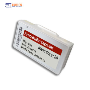 Sertag Warehouse Electronic Shelf Edge Labels  2.13inch BLE Low Power SETR0213R