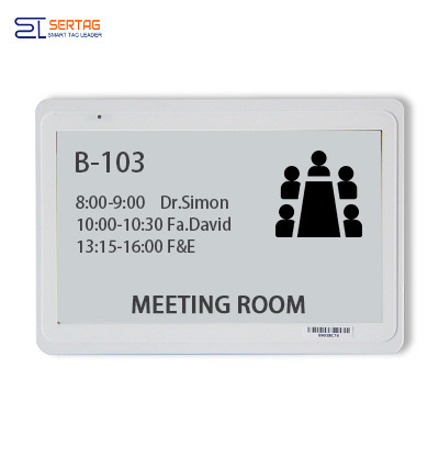 Sertag E-ink Digital Table-top Signs and Name Badges For Meeting Room