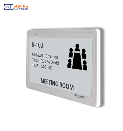 Sertag E-ink Digital Table-top Signs and Name Badges For Meeting Room