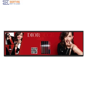 29inch Digital Signage Stretched LCD Bar Display Shelf Edge LCD Display for Supermarket Advertising