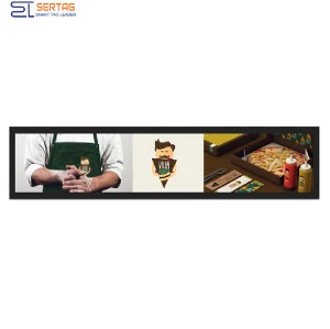 28inch Digital Signage Stretched LCD Bar Display Shelf Edge LCD Display for Supermarket Advertising