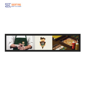 Pantalla lcd para estanterías de señalización digital minorista de 28 pulgadas