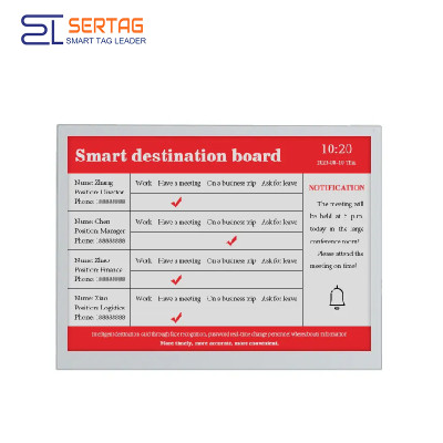 Sertag 13.3inch Wi-Fi Electronic Shelf Labels E-ink Digital Signage for Meeting Room