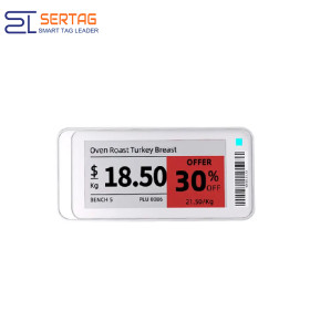 2.13inch Electronic Shelf Labels, BLE Electronic Price Tags in Supermarkets, No need a Base Station