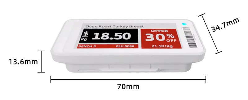 2.13 inch BLE electronic price tags