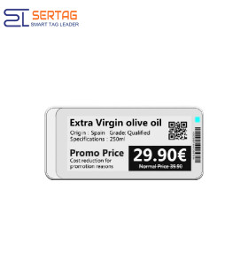 2.9inch Bluetooth ESL Supermarket Digital Shelf Label Price Tags