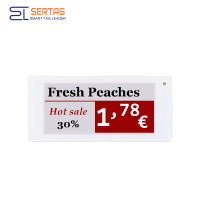 2.4G 2.9inch 296*128 Resolution Digital Price Tags E-paper E-ink Display with Wireless Communication