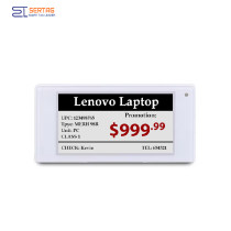 2.4G Sertag Retail Electronic Shelf Labels 2.66 inch Low Power Epaper Digital Price Labels