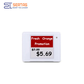 2.4G Sertag 1.54 inch Electronic ink Label Retail Wireless ESL Tags Supermarket